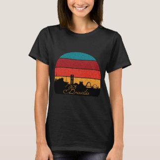 Brasilia Modernistisch Reis Retro T-Shirt