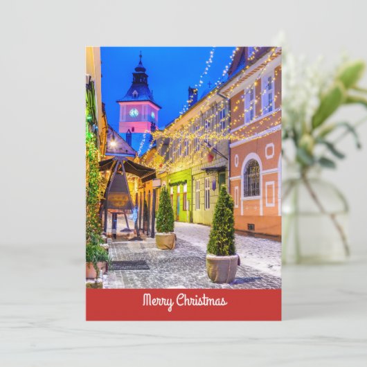 Brasov Feestdagenkaart (Staand voorkant)