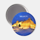 Brasov Fortress in Romania, Magnets Magneet (Voorkant / Achterkant)