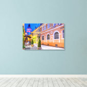 Brasov Kerstmarkt Canvas Afdruk (Insitu (Houten vloer))