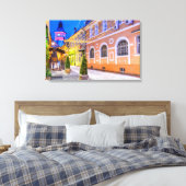 Brasov Kerstmarkt Canvas Afdruk (Insitu (Slaapkamer))