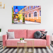 Brasov Kerstmarkt Canvas Afdruk (Insitu (Woonkamer))