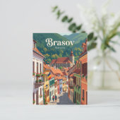 Brașov Oude Stad Steeg Roemenië Briefkaart (Staand voorkant)