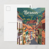 Brașov Oude Stad Steeg Roemenië Briefkaart (Voorkant / Achterkant)