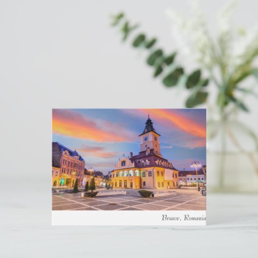 Brasov Roemenië Briefkaart (Staand voorkant)