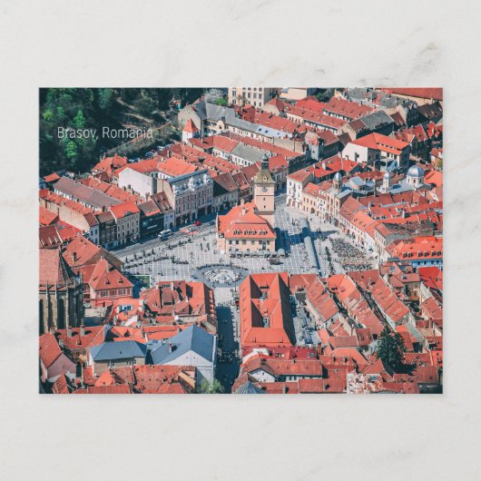 Brasov, Roemenië stadsgezicht, Briefkaart (Voorkant)