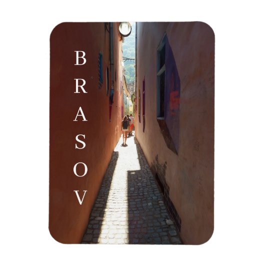 Brasov Rope Street uitzicht koelkastmagneet Magneet (Verticaal)