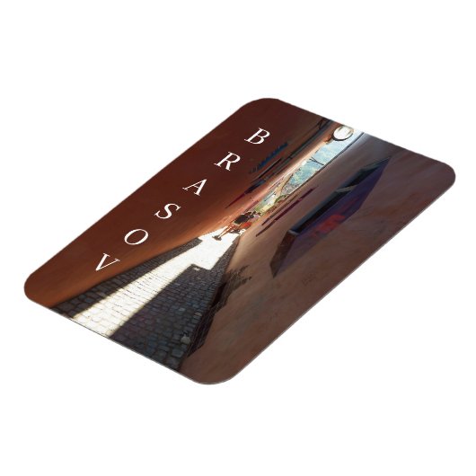 Brasov Rope Street uitzicht koelkastmagneet Magneet (Linkerzijde)