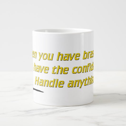 Brass Balls Grote Koffiekop (Voorkant)