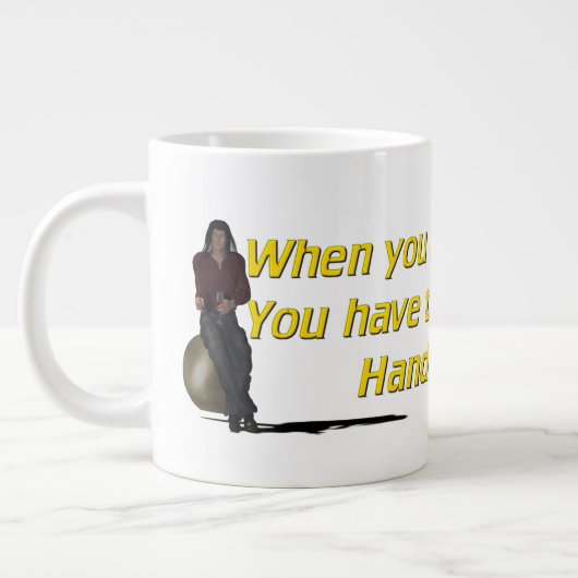 Brass Balls Grote Koffiekop (Links)