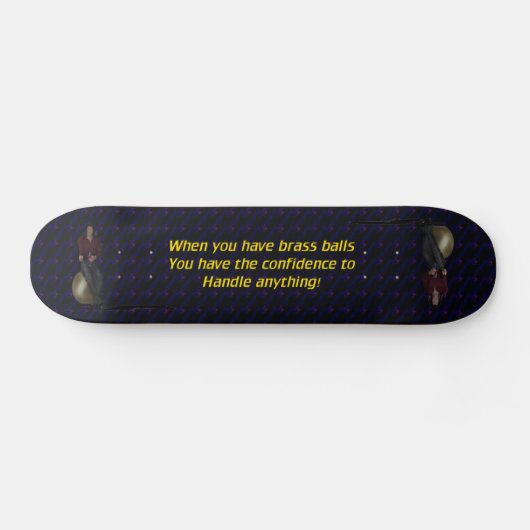 Brass Balls Persoonlijk Skateboard (Horizontaal)