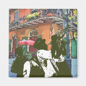 Brass Band at Pirates Alley Magneet (Voorkant)