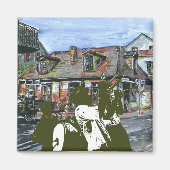 Brass Band bij Blacksmith Shop Magneet (Voorkant)