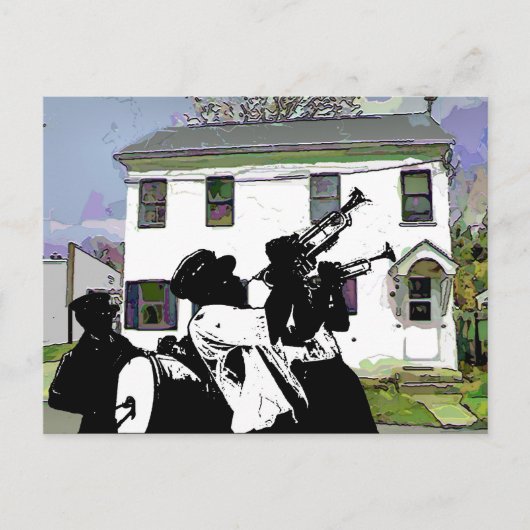 Brass Band in Delaware House Briefkaart (Voorkant)