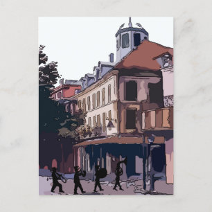 Brass Band in het Franse kwartaal Briefkaart