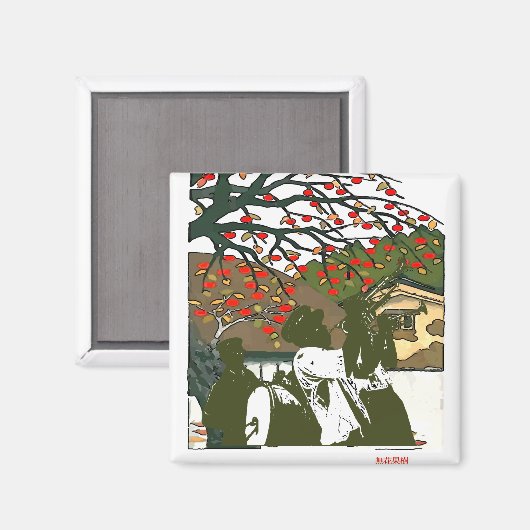 Brass Band in Japan House Magneet (Voorkant / Achterkant)