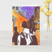 Brass Band, Nachtkoffie Kaart (Gele Bloem)