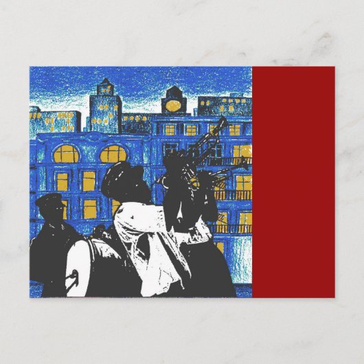 Brass Band, New Orleans Briefkaart (Voorkant)