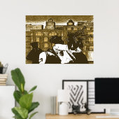 Brass Band, New Orleans Poster (Thuiskantoor)