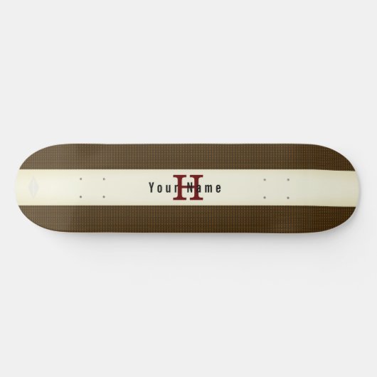  Brass Brown Skateboard met de naam HAMbyWG (Horizontaal)