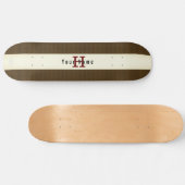  Brass Brown Skateboard met de naam HAMbyWG (Horizontaal)
