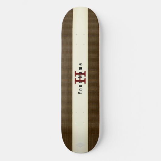  Brass Brown Skateboard met de naam HAMbyWG (Voorkant)