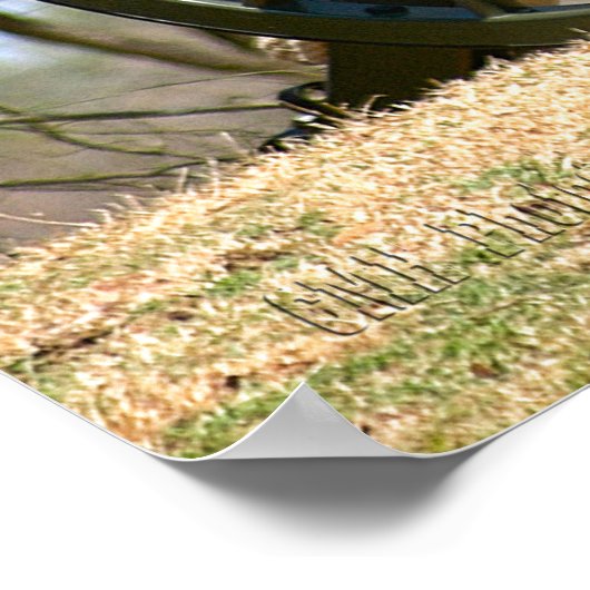 Brass Cannon uit de burgeroorlog Poster (Hoek)