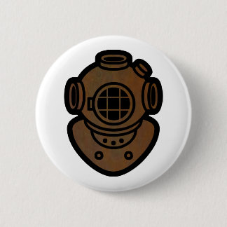Brass Diving Helmet Ronde Button 5,7 Cm