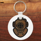 Brass Diving Helmet Sleutelhanger (Voorkant)