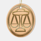 Brass en koperbeha keramisch ornament (Links)