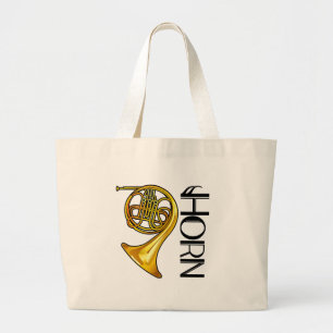 Brass French Horn Canvas tas