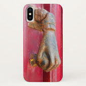 "BRASS HAND DEUR-KNOCKER RUSTIC RED DEUR" Case-Mate iPhone CASE (Achterkant)