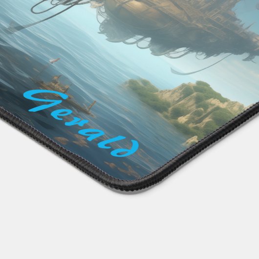 Brass Haven Steampunk Castle Fantasy Bureaumat (Hoek)