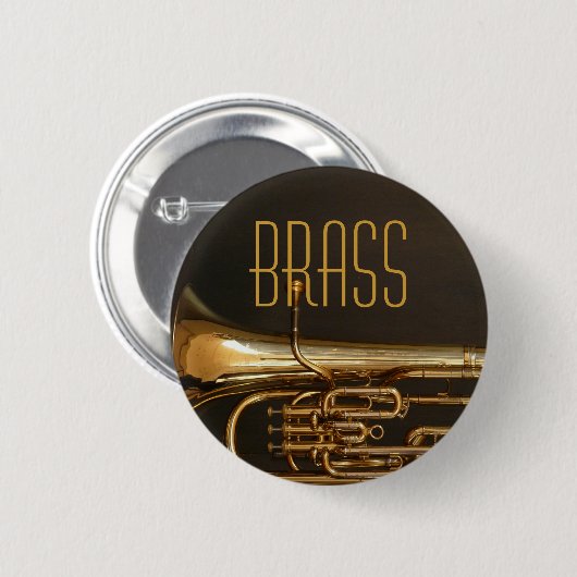 Brass Horn Button (Voorkant /achterkant)