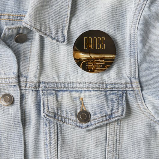 Brass Horn Button (In situ)