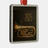 Brass Horn kerstversiering Metalen Ornament (Rechts)
