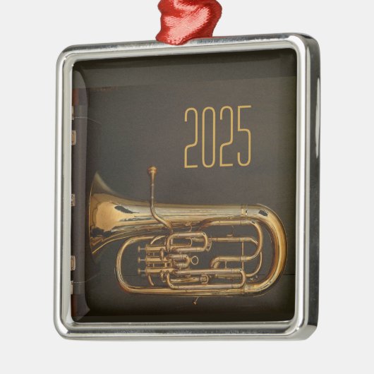Brass Horn kerstversiering Metalen Ornament (Links)