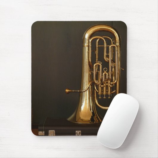 Brass Horn Mousepad Muismat (Met muis)