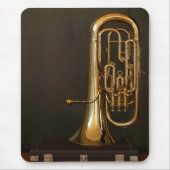 Brass Horn Mousepad Muismat (Voorkant)