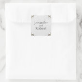 Brass klok 1e bruiloft Jubileum envelop zegel (Tas)