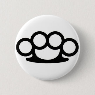 Brass Knuckle Pin Ronde Button 5,7 Cm