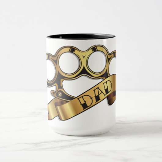 Brass Knuckles Tattoo DAD Mok (Midden)