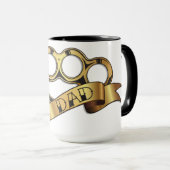 Brass Knuckles Tattoo DAD Mok (Voorkant rechts)