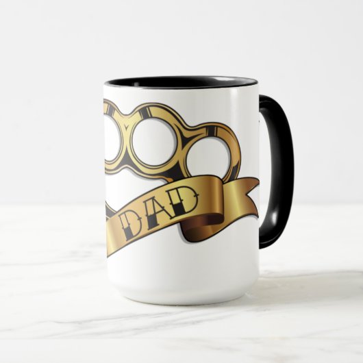 Brass Knuckles Tattoo DAD Mok (Voorkant rechts)