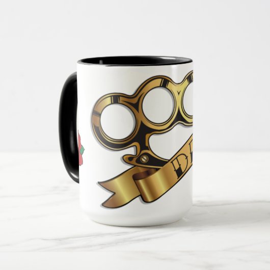 Brass Knuckles Tattoo DAD Mok (Voorkant links)