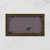 Brass Lijst Steampunk Cogs Visitekaartje (Achterkant)