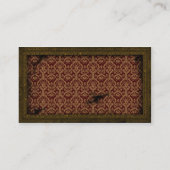 Brass Lijst Steampunk Cogs Visitekaartje (Achterkant)