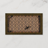 Brass Lijst Steampunk Cogs Visitekaartje (Achterkant)