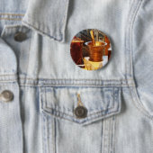 Brass Mortar en Pestle Ronde Button 5,7 Cm (In situ)