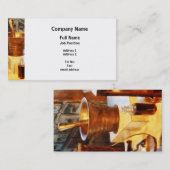 Brass Mortar en Pestle Visitekaartje (Voorkant / Achterkant)